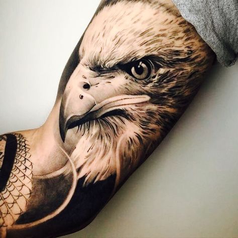 Eagle Tattoo, Blackwork, Instagram, Black