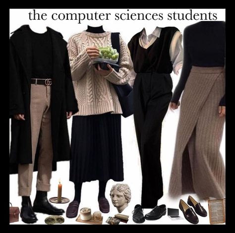 Science Major Outfits, Computer Science Major Outfits, Science Major Aesthetic Outfits, Science Major Aesthetic, Computer Science Major Aesthetic, Major Aesthetic, Science Major, Computer Science Major, Academia Aesthetic Outfit