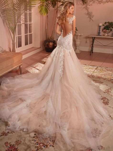 The Princess magic of the #Allegra Galia Lahav couture wedding dress with its off-the-shoulder straps and sheer sides made of lace and beaded floral accents - completed with a dramatic tulle skirt. Queen Wedding Dress, Galia Lahav Wedding Dress, Wedding Dresses Blush, Galia Lahav, Wedding Dresses With Straps, Trendy Wedding Dresses, Queen Dress, Wedding Dress Couture, Couture Wedding