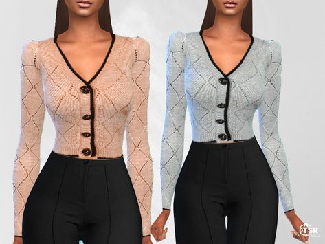 Cardigan Cc Sims 4, Sims 4 Cc Winter Clothes Female, Cc Shopping, Female Clothes, Short Cardigan, Cc Sims, Sims 4 Cc, Sims 4 Custom Content, The Sims Resource