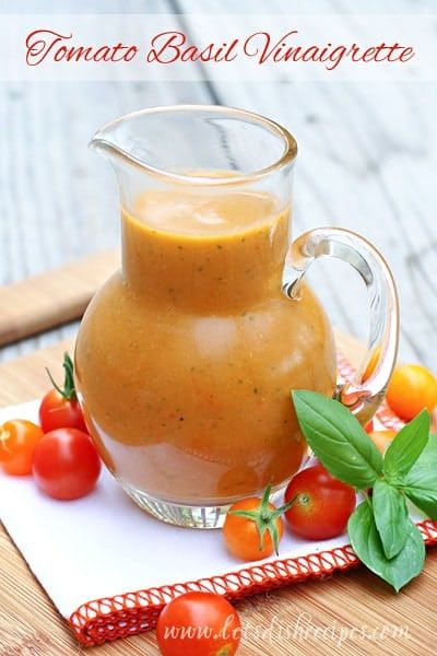 Abundance Of Tomatoes, Basil Vinaigrette, Resep Salad, Salad Dressing Recipes Homemade, Marinade Sauce, Homemade Salads, Homemade Salad Dressing, Homemade Dressing, I Really Appreciate