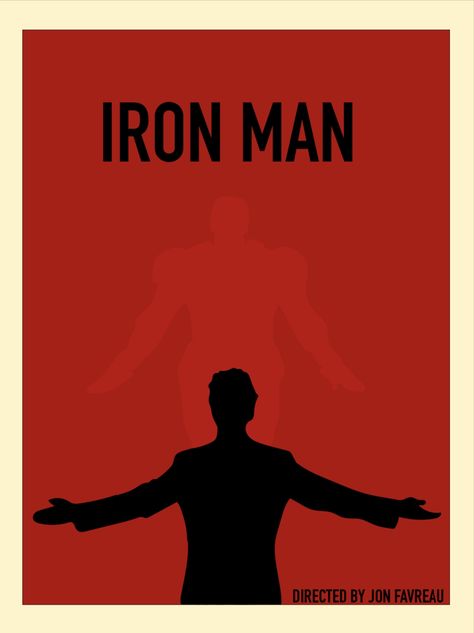 Iron Man Minimalist Poster, Minimalist Superhero Poster, Iron Man Posters, Love Minimalist Art, Negative Space Graphic Design, Iron Man Movie Poster, Space Movie Posters, Graphic Design Book Cover, Avengers Movie Posters