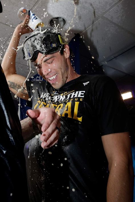 2024 NL Central Division Champions Liz Tomforde, Christian Yelich, Milwaukee Brewers, Windy City, Baseball Players, Man Alive, Future Husband, Milwaukee, A Fan