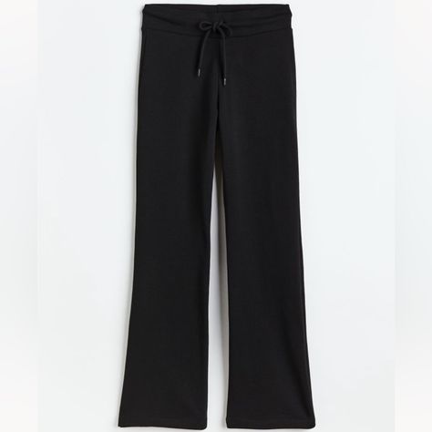 Brand: H&M Divided Style: Straight Leg Jogger Sweatpants - Wide Leg Fit Color: Black Size: Xxs - Runs Small In Waist Condition: New Never Worn Straight Joggers, Straight Leg Joggers, Joggers Pants, M Pants, Jogger Sweatpants, Track Pants, Pant Jumpsuit, Divider, Straight Leg