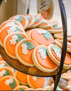 End Of Summer Party, Backyard Bridal Showers, Citrus Baby, Peach Baby Shower, Orange Birthday, Orange Baby Shower, Fresh Squeezed Juice, Orange Party, Themed Cookies