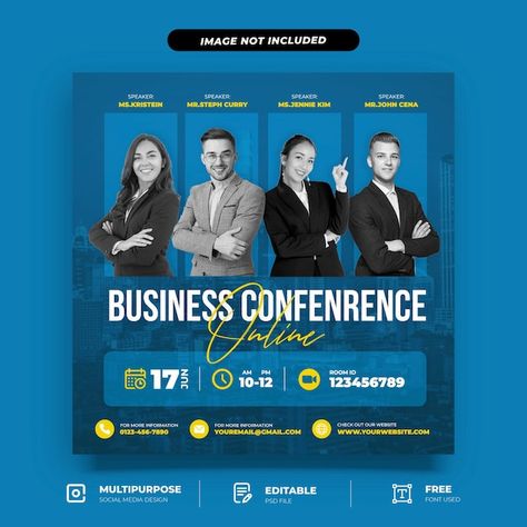 Conference Social Media Design, Seminar Poster Design Events, Event Design Poster, Corporate Social Media Design, Poster Conference, Seminar Poster Design, Conference Poster Design, Event Social Media, Webinar Design