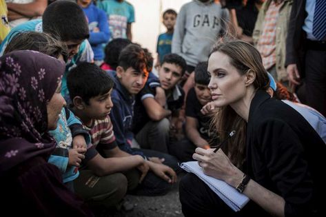 UNHCR - Special Envoy Angelina Jolie Angelina Jolie Charity, Humanitarian Work, Refugee Camp, Gossip News, Charity Work, Beastie Boys, Wing Chun, Lara Croft, Tomb Raider