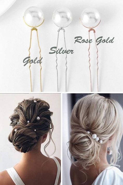 Pearl Hair Decoration, Bride Hair Accessories Pearl, Bridal Hair Pearl Pins, Pearl Hair Accessories Hairstyles, Pearls Hair Accessories, Pearl Bobby Pins Hairstyle Wedding, Diy Pearl Hair Pins, Pearl Wedding Hair Accessories, Bride Pearl Accessories