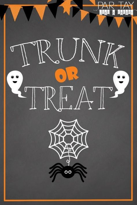 Free Trunk or Treat Flyer - Party Like a Cherry Games For Trunk Or Treat Church, Trunk Or Treat Flyer Ideas, Trunk Or Treat Flyer Free Printable, Trunk Or Treat Sign, Trunk Or Treat Bible Theme, Trunk Or Treat Flyer, Flyer Free, October 31, Trunk Or Treat