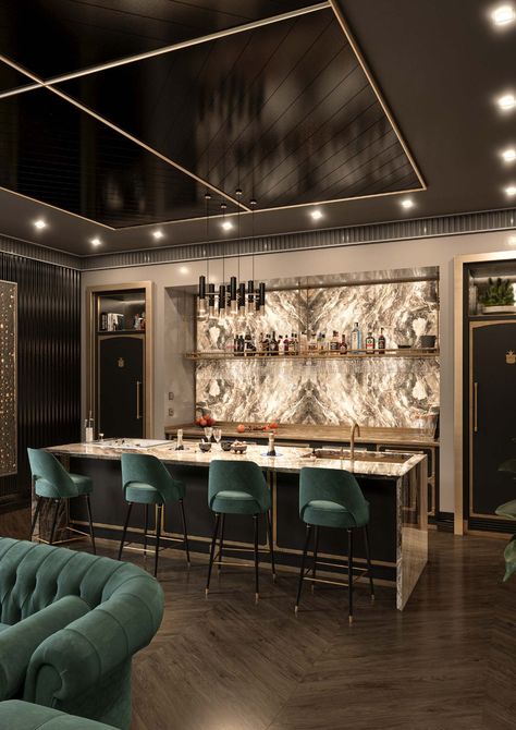 Bar & Lounge Archivi - Officine Gullo Bar Lounge Room Ideas, Home Bar Designs Luxury, Home Lounge Room Bar, Bar Lounge Room, Home Bar Rooms, Modern Home Bar, Bar In Casa, Home Bar Design, Luxury Bar