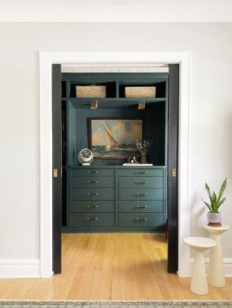 11 IKEA Built-In Hacks Clever Enough to Fool Any Millworker Ikea Pax System, Ikea Closet Hack, Ikea Pax Hack, Charleston House, Ikea Pax Closet, Pax Closet, Ikea Built In, Ikea Malm Dresser, Pax System