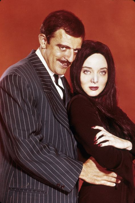 The Addams Family 1964, John Astin, Charles Addams, Gomez And Morticia, Carolyn Jones, Morticia Addams, The Addams Family, Victorian Goth, Cinema Movies