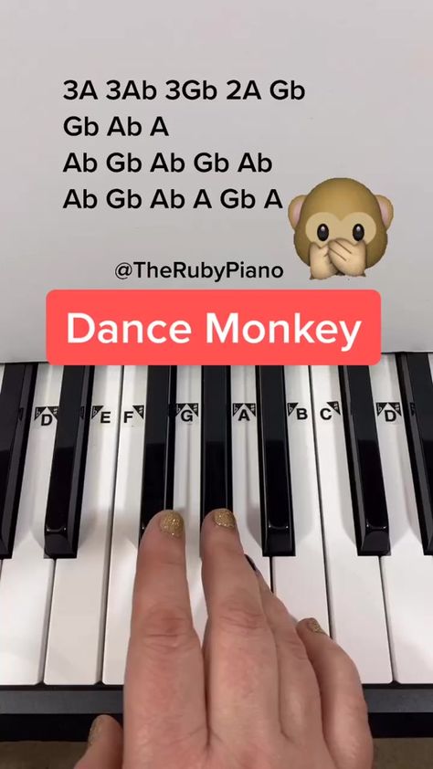 Piano At Home, Piano Sheet Music Beginners, Piano Music With Letters, Piano Tutorials Songs, Piano Sheet Music Letters, Piano Music Easy, Piano Chords Chart, Dance Monkey, Piano Notes Songs