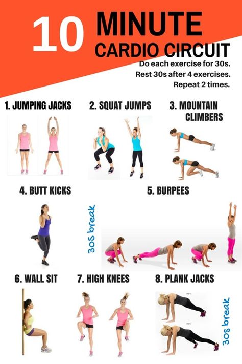 10 Minute Cardio, 10 Minute Cardio Workout, Workouts Challenge, Fitness Before After, Circuit Workouts, Workout Fat Burning, Hiit Workout Routine, Workout Man, Cardio Circuit