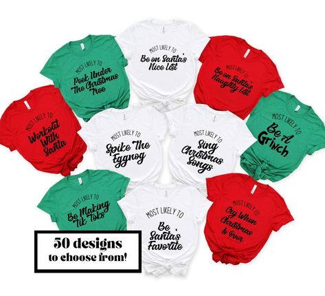 Matching Christmas Shirts, Christmas Party Shirts, Group Shirts, Family Humor, Funny Christmas Shirts, Family Christmas Shirts, Christmas Family, Christmas Tees, Holiday Shirts