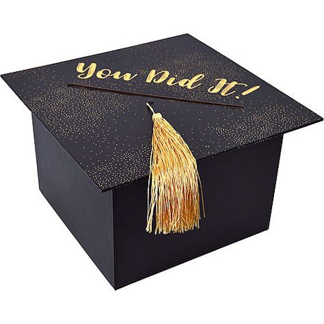 Graduation Envelope Box Ideas, Graduation Keepsake Box Ideas, Graduation Cap Card Box Diy, Graduation Party Card Box Ideas Diy, Graduation Card Box Ideas For Boys, Graduation Gift Card Box Ideas, Graduation Box For Cards, Graduation Gift Box Ideas Diy, Grad Box Ideas