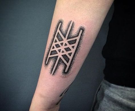 Web Of Fate Tattoo, Web Of Wyrd Tattoo, Nordic Tattoos, Fate And Destiny, Web Of Wyrd, Fate Tattoo, Yggdrasil Tattoo, Viking Rune Tattoo, Chaos Tattoo