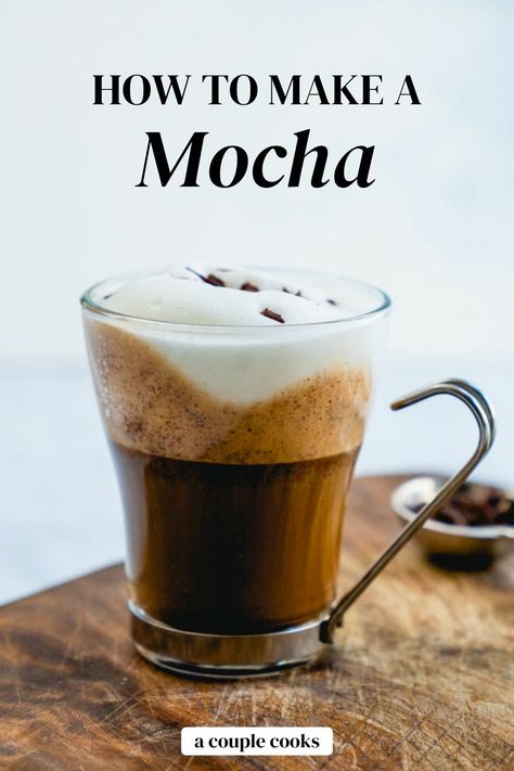 Nespresso Mocha Recipes, How To Make A Mocha At Home, Expresso Machine Recipes At Home, Hot Coffee Recipes At Home How To Make, Mocha Recipe Espresso, Hot Mocha Recipe, How To Make Coffee At Home, Hot Coffee Recipes At Home, Espresso Ideas