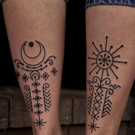 Swedish Flower Tattoo Scandinavian Folk Art, Pagan Henna Designs, Baltic Symbols Lithuania Tattoo, Baltic Tattoo, Lithuanian Tattoo, Ornamental Back Tattoo Women, Lithuanian Symbols, Pagan Tattoos, Talisman Tattoo