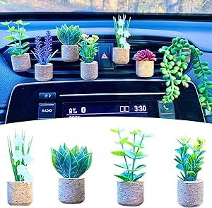 Car Oil Diffuser, Cute Car Air Freshener, Car Oil, Car Vent Clip, Cork Material, Car Essentials, Car Fragrance, Car Air Conditioning, Artificial Succulents