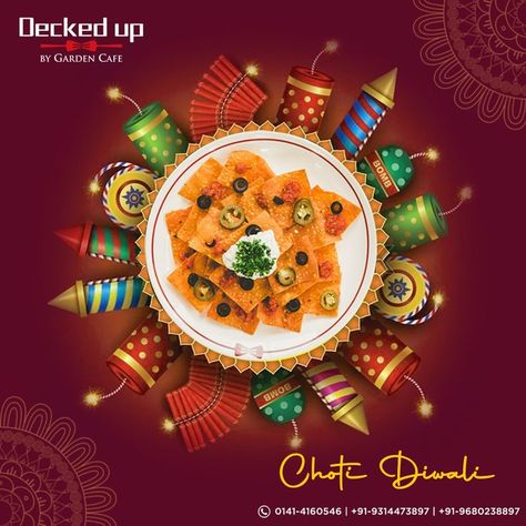 Celebrate the day with some flavorful meals😋😍 with your dear ones. Wishing you all a very Happy Choti Diwali🪔✨ from Decked Up by Garden Cafe. . . #deckedup #happychotidiwali #chotidiwali2021 #festivaloflights #warmwishes #jaipurfoodies #festivespecial #favoritemeals #deliciousfood #homedelivery #ordernow #dinein #celebrationtime #jaipur #vaishalinagar Happy Choti Diwali, Choti Diwali, Amazing Optical Illusions, Beauty Salon Posters, Flavorful Meals, Diwali Poster, Diwali Food, Diwali Sale, Food Menu Design