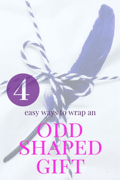 How To Wrap Awkward Shaped Gifts, How To Wrap Odd Shaped Gifts, Wrapping Odd Shaped Gifts, How To Rap, Happy Mail Inspiration, Wrapping Tips, How To Wrap, Birthday Gift Wrapping, Weird Gifts