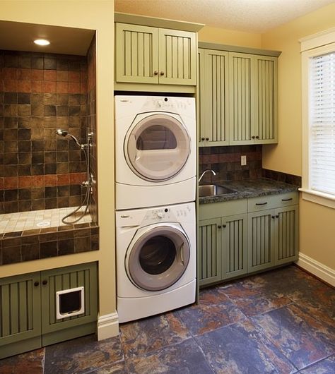 Laundry Room/mud Room, Mudroom Laundry, Laundry Mudroom, Laundry Room Remodel, Mud Rooms, Home Laundry, Dog Wash, Dog Shower, Dog Rooms