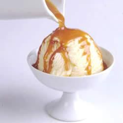 Carnation(R) Caramel Sauce Allrecipes.com Carnation Caramel, Creamy Vanilla Ice Cream, Caramel Recipes Sauce, Fruit Ice Cream, Homemade Caramel Sauce, Chocolate Chip Ice Cream, Homemade Caramel, Homemade Ice, Baked Apples