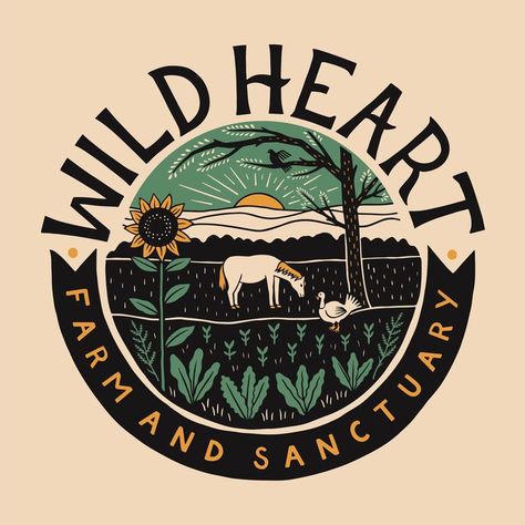 #affiliate Venom_hunt: I will design hand drawn watercolor logo in 24 hours for $25 on fiverr.com | Farm logo design, Farm logo inspiration, Vintage logo design Farm Logo Inspiration, Wheat Logo, Farm Logos, Farm Logo Design, Logo Club, Wild Logo, Hand Drawn Logo Design, Vintage Logos, Farm Sanctuary