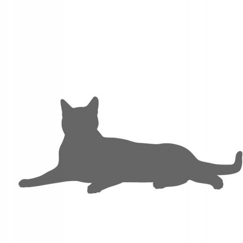 Laying Cat Stencil Shape Stencils, Cat Stencil, Outline Tattoo, Cat Tattoo Designs, Tattoo Cat, Cowgirl Art, Vintage Cowgirl, Random Image, Tattoo Outline