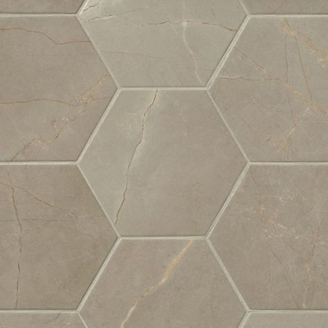 Shop Floor Tiles at Great Prices | The Tile Shop Hex Tile Floor, Taupe Bathroom, Black Tile Bathrooms, Beautiful Tile Floor, Hexagon Floor, Hexagon Tile Floor, Clean Tile Grout, Hex Tile, White Bathroom Tiles