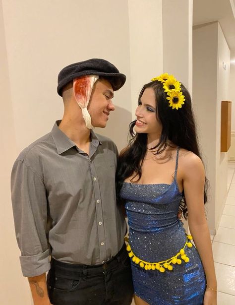 Van Gogh The Starry Night, Cute Couples Costumes, Cosplay Couple, Gogh The Starry Night, Costume Carnaval, Duo Costumes, Pretty Halloween Costumes, Couples Halloween Outfits, Cute Couple Halloween Costumes