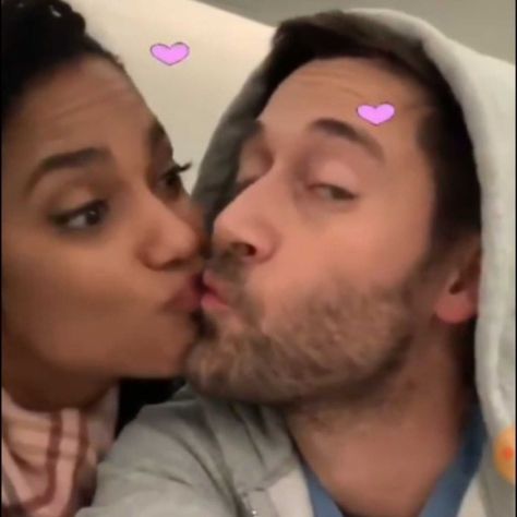 Awwww... Ryan Eggold And Freema Agyeman, Freema Agyeman, Ryan Eggold, Tv Romance, New Amsterdam, Best Tv, San Valentino, Amsterdam, Tv Shows