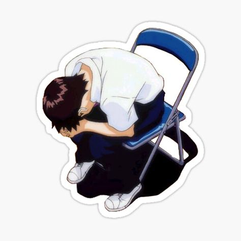 Evangelion Stickers | Redbubble Evangelion Shinji, Stickers Cool, Anime Stickers, Poster Stickers, Girl Stickers, Cool Stickers, Neon Genesis Evangelion, Aesthetic Stickers, Glossier Stickers