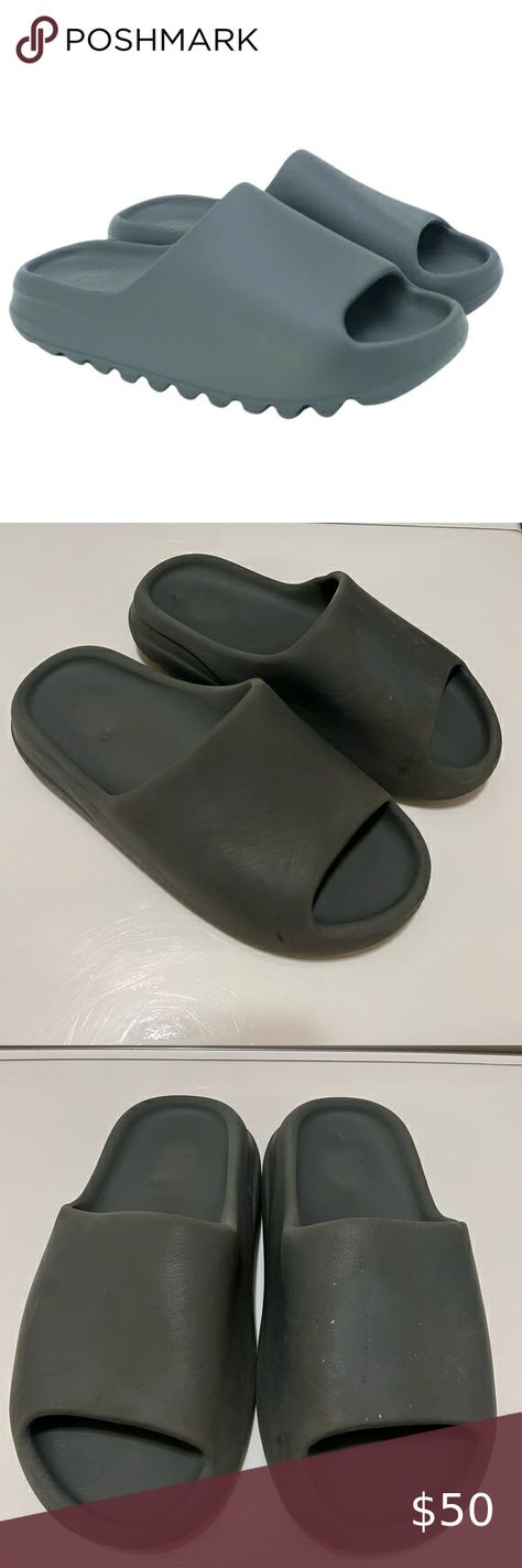 adidas Yeezy Slide Slate Grey Men’s Size 8 Adidas Yeezy Slide, Yeezy Slides, Comfortable Sneakers, Slide In, Slate Grey, Adidas Yeezy, Top Shoes, Low Top, Adidas