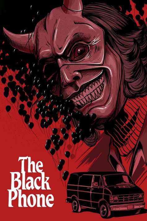 The Black Phone (2021) Black Phone Wallpaper Movie, The Black Phone Drawing, Black Phone Poster, The Black Phone Poster, Albert Shaw, Bedroom Wall Posters, The Black Phone Movie, Black Phone Movie, Phone Poster