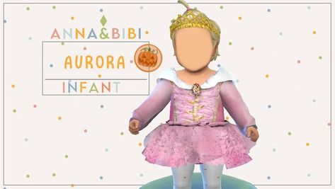 👑 Aurora [Anna&Bibi] | Patreon Ts4 Infants, Sims 4 Cc Halloween, Sims 4 Jobs, Cc The Sims 4, Ts4 Clothes, Sims Baby, Mesh Clothing, Beauty Products You Need, The Sims 4 Skin