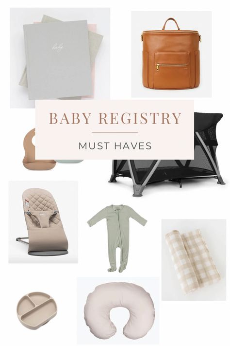 2024 Baby Registry List, Baby Girl Registry Must Haves, Newborn Must Haves 2023, Crunchy Mom Baby Registry, List Of Baby Items Needed, Minimal Baby Registry, Best Baby Registry Items, Baby Gear Must Haves, Newborn Must Haves 2024