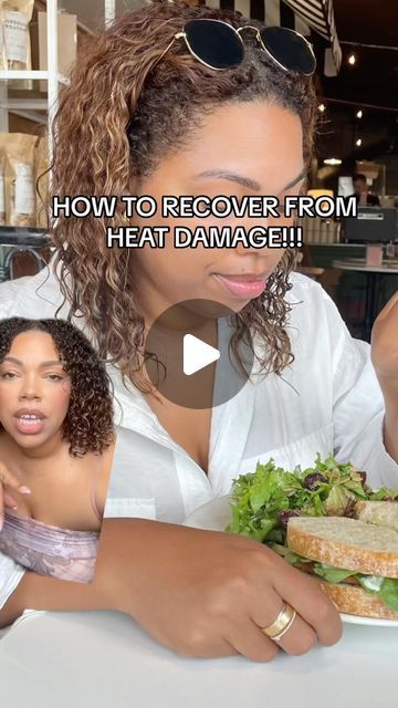 How To Bring Back Damaged Curls, Big Chop Curly Hair, Damaged Curly Hair, Heat Damaged Hair, Curls Hair, Big Chop, Curly Hair Routine, Heat Damage, Curly Hair Care