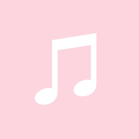 Music Cute Icon, App Widgets Pink, Pink Icon App Store, Pink App Widgets, Pink Apple Icons, Pink Iphone Icons Aesthetic, Light Pink Iphone Icons, Cute Pink Icons Aesthetic, Cute Music Icon