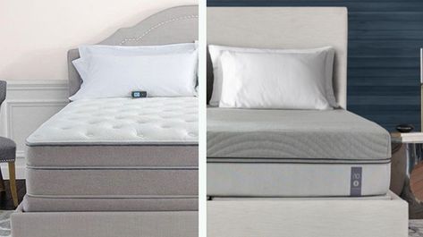 Personal Comfort vs Sleep Number | The Sleep Judge Headboard For Sleep Number Bed, Safe Sleep 7, Sleep Number Headboard, Sleep Number Bed Hacks, Sleep Number Bed Frame, Bed Hacks, Sleep Number Bed, Smart Bed, Sleep Health