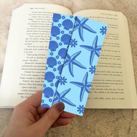 Blue Beach Bookmark Set Printable Download by SGCreativeAndCo on Etsy Beach Bookmark, Blue Beach, Perfect Timing, Download Printables, Book Humor, Book Accessories, Book Pages, Book Club, Book Quotes