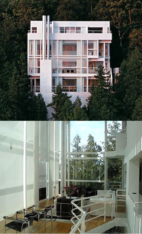 Douglas House Richard Meier by Epok もっと見る #richardmeier Classical Architecture House, Richard Meier Architecture, Douglas House, Layered Architecture, Lebbeus Woods, Houses Architecture, Daniel Libeskind, Louis Kahn, Richard Meier