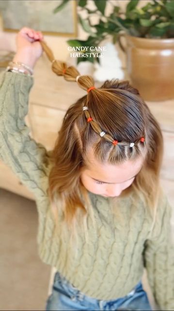 Aynsley Ovard Jorgensen on Instagram: "IT’S CANDY CANE DAY ❤️🤍❤️🤍 inspo from @easytoddlerhairstyles #hairhacks #holidayhair #christmashairstyle #christmas #christmashair #toddlerhair #toddlerhairstyles #hairinspo #viralhair #littlegirlhairstyles #hairideas #toddlerfashion #momanddaughter #candycane" Aynsley Ovard, Christmas Hairstyles, Holiday Hairstyles, Christmas Hair, Easter Hair, Easter Hairstyles, Toddler Hair, Girl Mom, Toddler Fashion