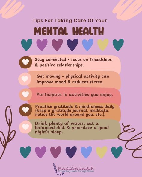 ✨Today is World Mental Health Day✨ (Personally, I think EVERY day should be Mental Health Day!). Taking care of your mental health is so incredibly important, and it doesn't have to take a ton of time or feel daunting. Here are some things you can do TODAY (and every day) to care for yourself well & improve your mental health... Caregivers, encourage your children to follow these routines too to help them form healthy habits early on! 💕 Mental Health Tips〰️ 💫 Stay connected - focus on fr... Daily Check In For Mental Health, Mental Health Articles, World Mentalhealth Day, World Mental Health Day, Care For Yourself, How To Teach Kids, Health Routine, Drink Plenty Of Water, Mental Health Day