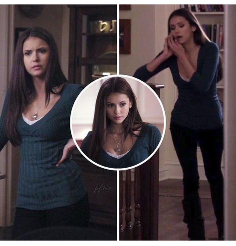 Elena Gilbert Long Sleeve, Elena Gilbert Style, Vampire Fashion, Vampire Diaries Outfits, Bodycon Tops, Tv Show Outfits, Teen Actresses, Beauty Shoot, Stefan Salvatore