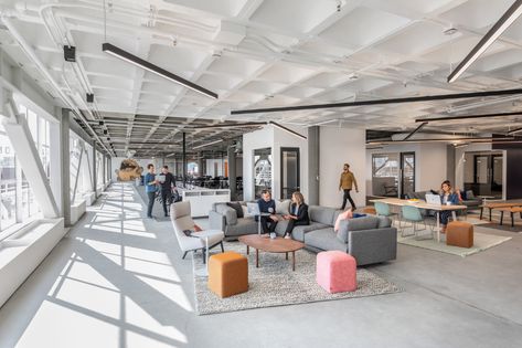 Gallery of Decompression Area: Ideas for Leisure and Rest Environments in the Office - 8 New York Projects, San Francisco Design, Look Office, Rest Area, Office Lounge, Open Office, Modern Home Office, Design District, Corporate Office