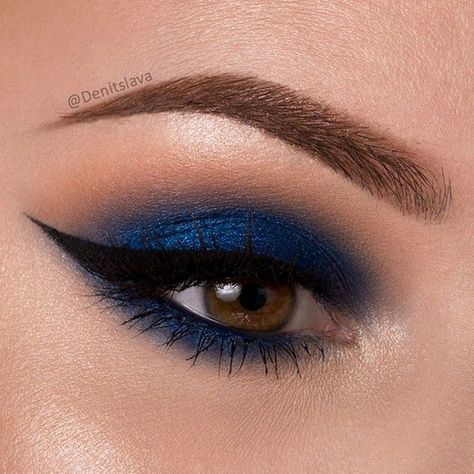 Smokey Blue Eye! Freedom Makeup, Blue Eyeshadow Looks, Eye Makeup Images, Blue Makeup Looks, Dag Make Up, Beautiful Eye Makeup, Braut Make-up, Makijaż Smokey Eye, Elegant Makeup