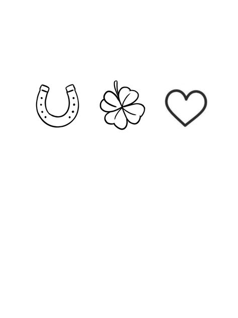 Simple Horse Shoe Tattoo, Simple Horse Tattoo Ideas, Horseshoe Tattoo Design, Horseshoe Tattoo Small, Small Horseshoe Tattoo, Luck Tattoo Ideas, Horseshoe Clipart, Tattoo Designs Watercolor, Tattoo Designs Floral