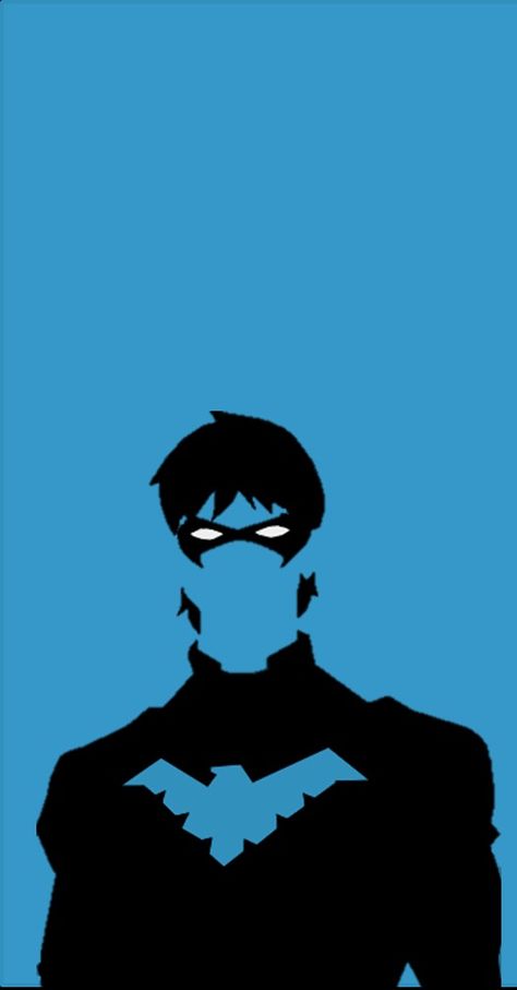 Asa Noturna Wallpaper\ Nightwing Wallpaper Nightwing Painting, Night Wing Aesthetic, Nightwing Aesthetic Wallpaper, Nightwing Wallpaper Aesthetic, Night Wing Wallpaper, Nightwing Wallpaper Iphone, Nightwing Drawing, Nightwing Tattoo, Nightwing Aesthetic